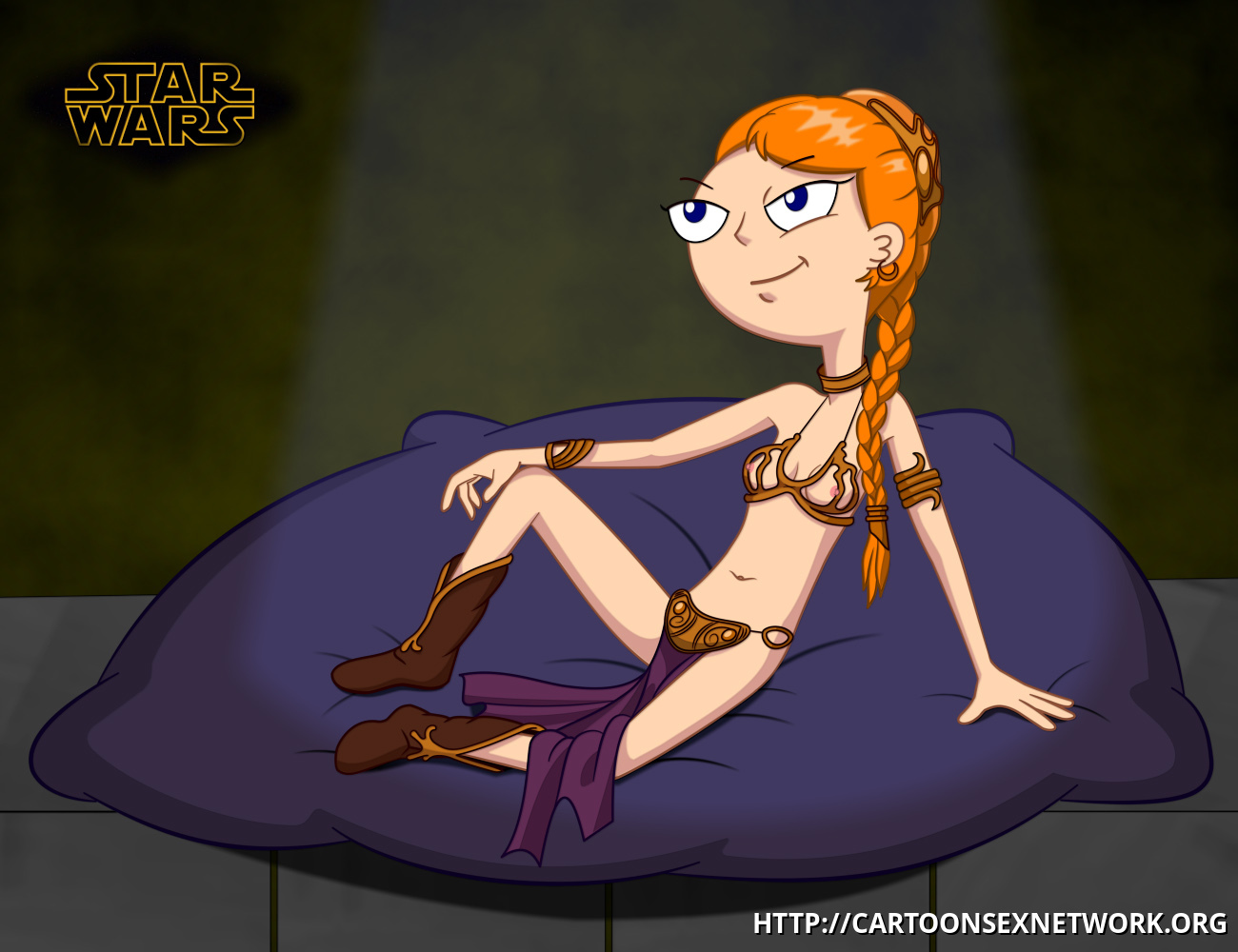 Candace Flynn cosplaying Princess Leia? Candace cosplaying Slave Leia!!! –  Phineas and Ferb Porn